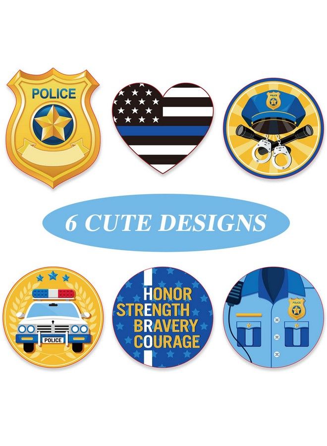 Outus 600 Pcs Police Stickers For Kids Police Party Favors Badge Stickers Police Officer Party Stickers Police Roll Name Tag Label Sticker Decals For Kids Police Birthday Party Supplies - Image 4