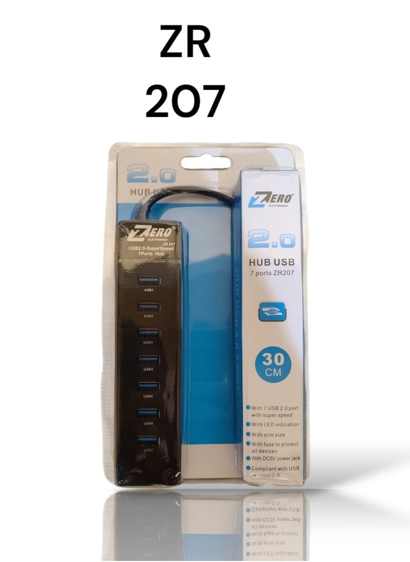 Zero - USB Hub 7 Ports (2.0) ZR 207 - Image 1