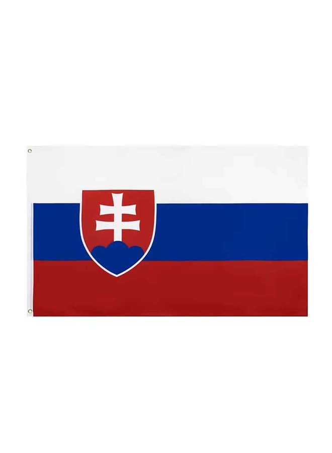 THE BABA علم جمهورية التشيك 2'X3' (60X90 سم) لبطولة يورو 2024 - جودة جيدة - للاستخدام الداخلي والخارجي - Image 1