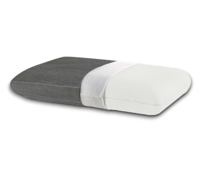 CUSHIO Memory Foam Pillow | Size 22"x14"x4" (Set of 1) Orthopedic & Cervical Pillow for Relieving Neck & Shoulder Pain with Free Pillow Cover (Grey) - Image 1