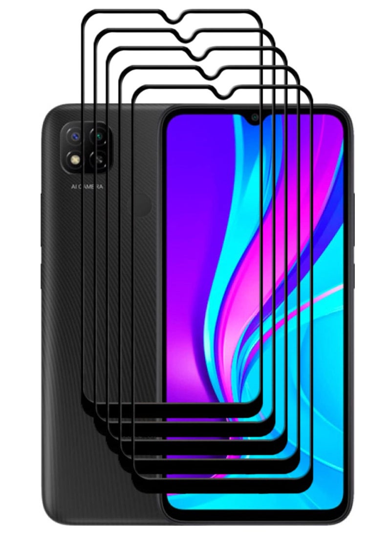 ACLIX 5 Pieces Antistatic ESD Dustproof Premium Quality High Definition Tempered Glass Screen Protector Designed For Xiaomi Redmi 9C - Image 1