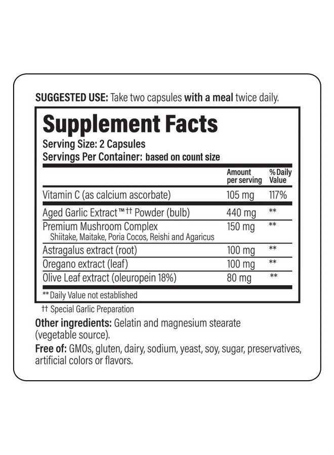 kyolic Aged Garlic Extract Formula 103 Immune Support 300 Capsules (Packaging May Vary) - Image 5