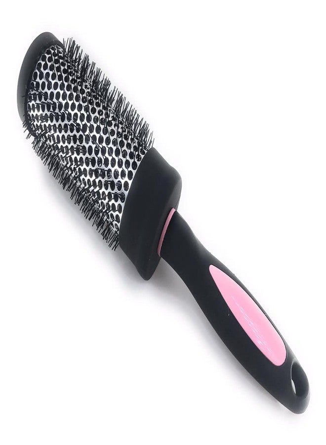 روبي فيس مجموعة فرش روبي فيس الدائرية لتجفيف الشعر وتجعيده، مجموعة فرش شعر دائرية لتصفيف الشعر المجعد والمستقيم للنساء في صالونات التجميل، (وردي، 25 مم + 32 مم + 45 مم - 3 قطع) - Image 3