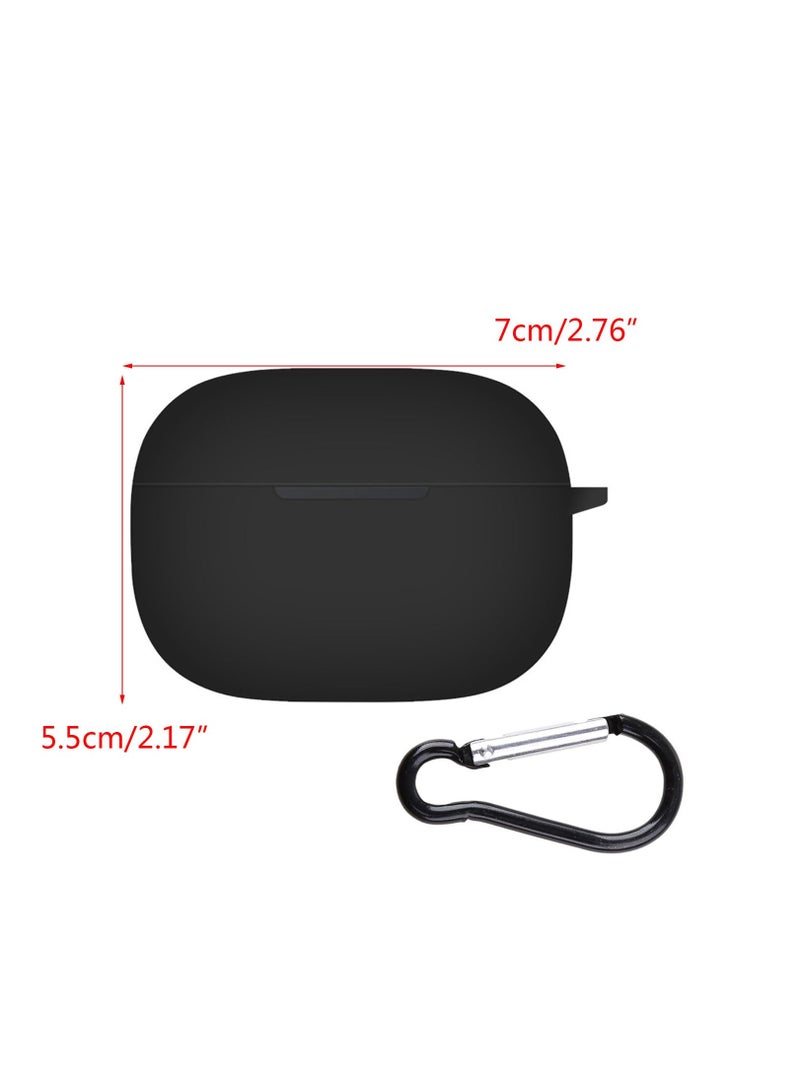 Silicone Case Compatible with Realme Buds T300 - Case Protective Cover for Headphones - Black - Image 3