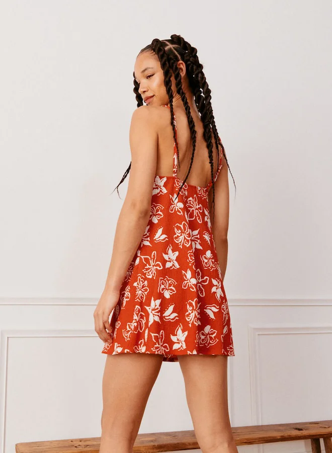 UNDIZ Floral Mini Dress