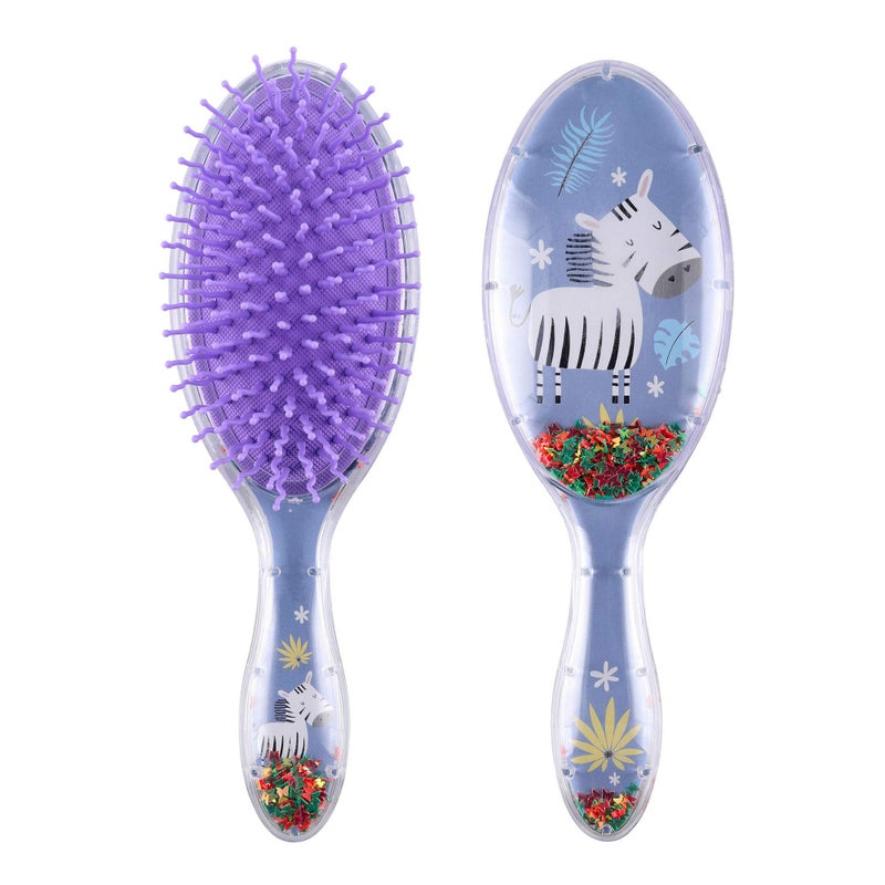 Aethland Detangling Brush for Curly Hair Kids Gently Removing Knots Tangles With Ease Painless For All Hair Types Comfortable Design Blue