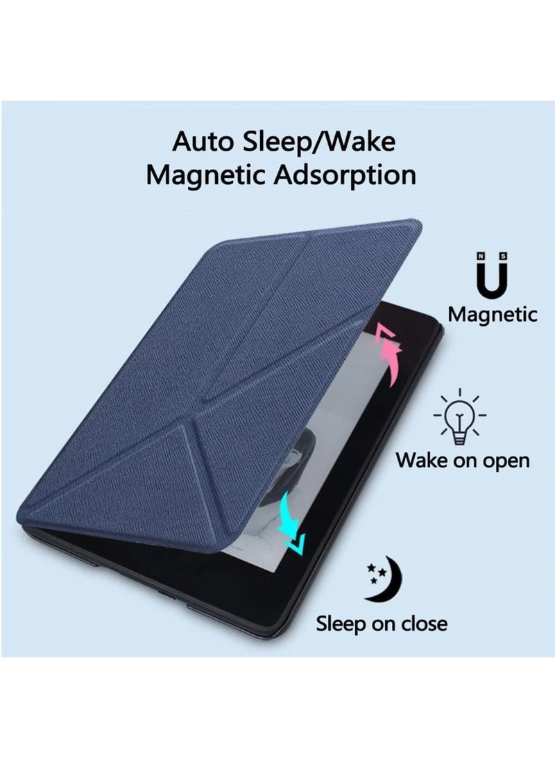 Case Cover for All-New Kindle 11th Generation 2024/2022 Release, 6 inch,Shell Cover with Auto Wake/Sleep & Multi-Viewing Angles (Dark Blue) - Image 2