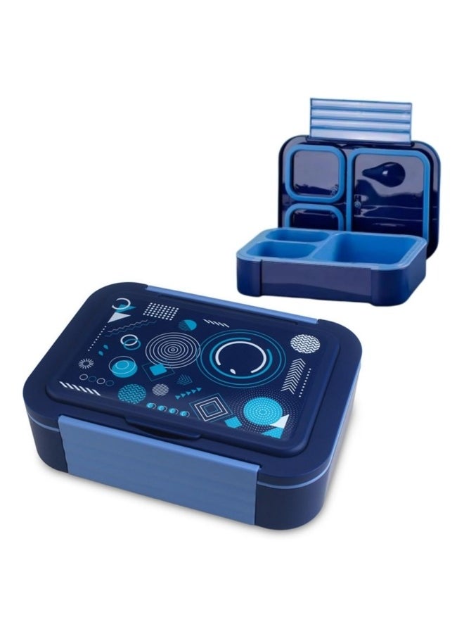 GGEROU Lunch Box,Bento Box Kids,Leakproof Lunch Box Containers,Mom’s Choice Lunch Box,No BPA Bento Box for Kids,Lunch Box with Spoon Fork,Microwave and Dishwasher Safe,1180ML/23 * 17 * 6.7cm  - Image 1