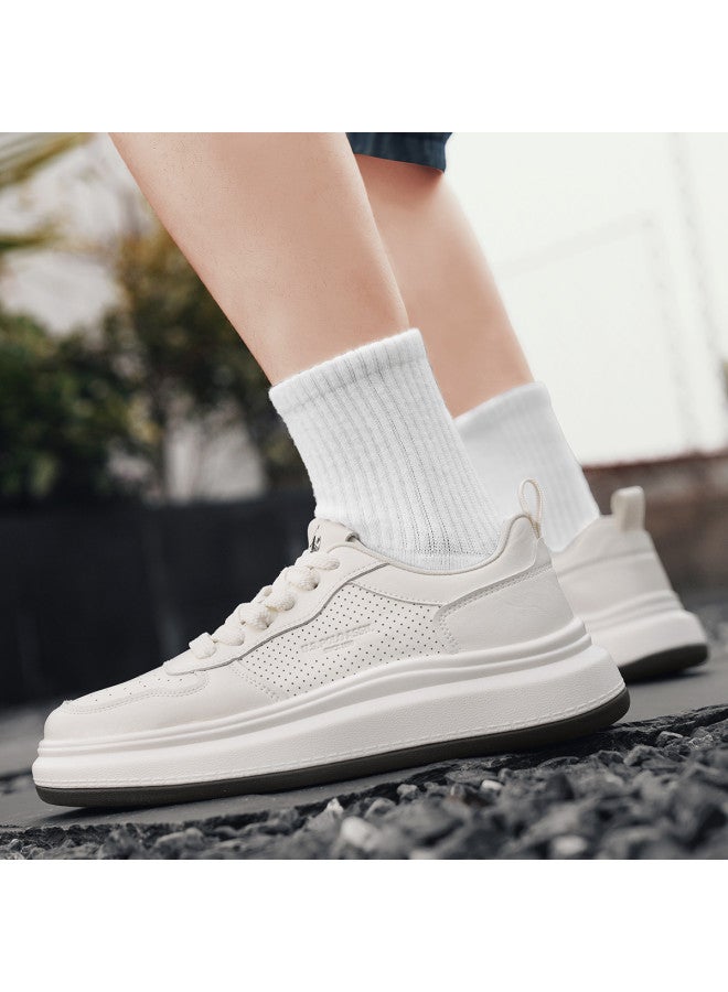 U.S. Polo Assn. Autumn Versatile Casual Sneakers Comfortable Breathable Thick-soled White Shoes Men - Image 5