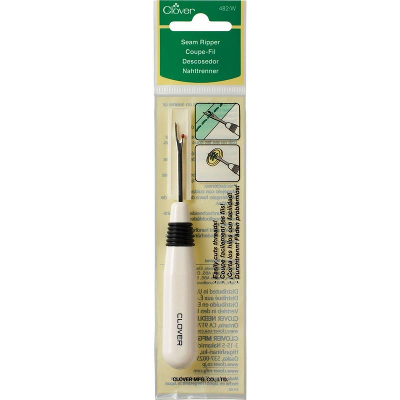Clover White Ergonomic Seam Ripper - Image 3