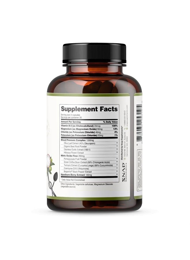 SNAP SUPPLEMENTS Heart Health Supplements and Blood Circulation Supplements, 180 Capsules  - Image 4