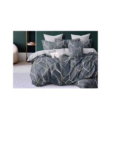 BAIG 4pcs Soft & Breathable Cotton Single Comforter for All Seasons Duvet inserted bedding set 
