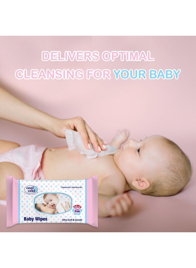 Cool & Cool Baby Wipes 72 Pieces Pack Of 6 - Image 5