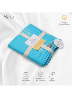 Nurtur Soft Baby Blankets For Boys And Girls 100% Combed Cotton Lightweight Fleece  - Image 1