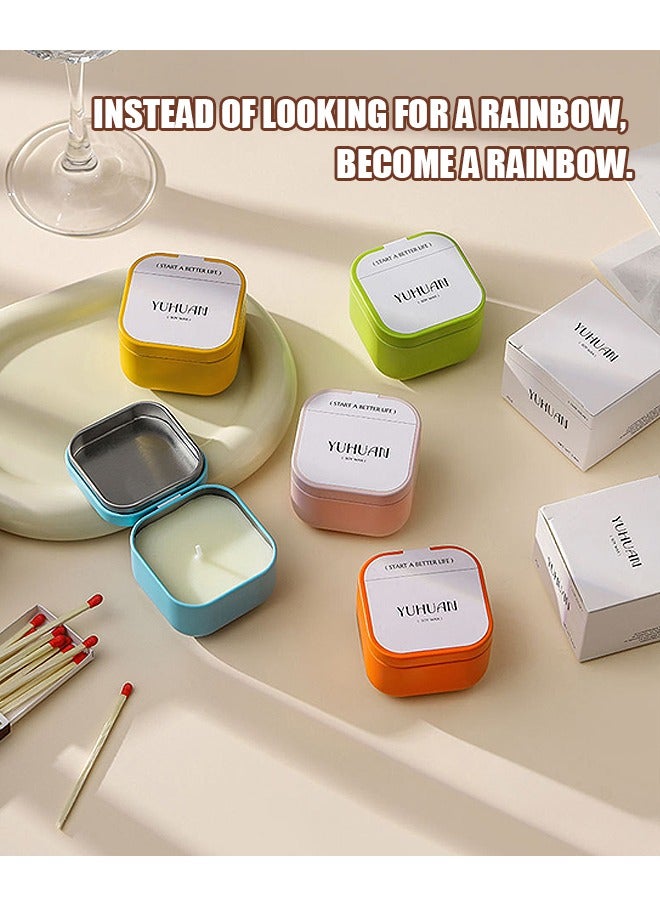 Beyond Essential Oils Scented Candle, White tea fragrance Natural Soy Aromatherapy Candle, Fragrance Candle Elegant Relaxation Gift (Green) - Image 4