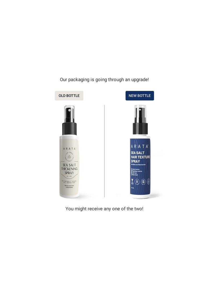 Sea Salt Thickening Hair Spray (50 ML) | Infused With Sea Salt, Biotin & Niacinamide | For Instantly Thicker, Full-Bodied Hair