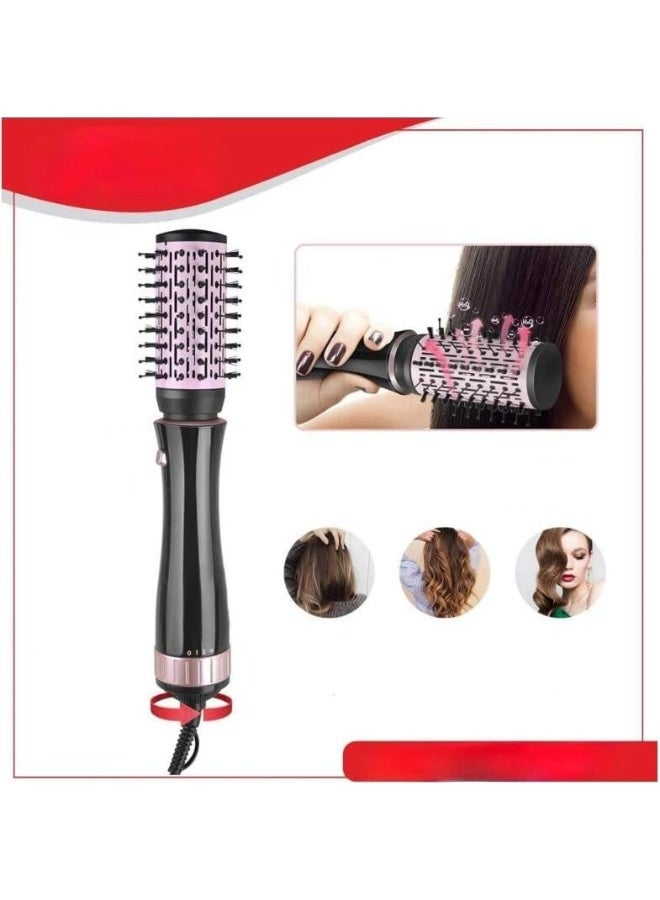فرشاة فرد الشعر الكهربائية | مجفف شعر، مصفف شعر، مكواة فرد وتجعيد مع فرش متعددة، مجفف شعر احترافي بالهواء الساخن، مكواة شعر من سيراميك التورمالين مناسبة لجميع أنواع الشعر - Image 3