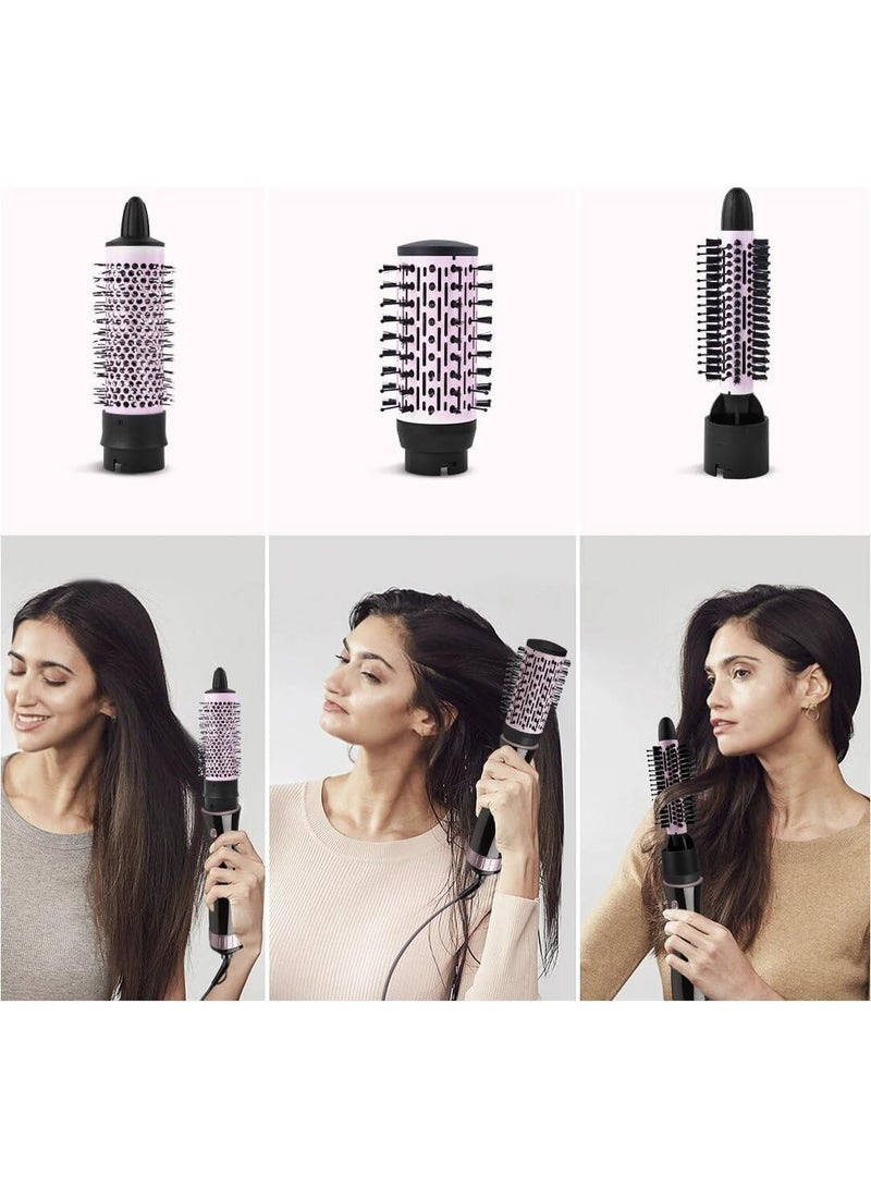 فرشاة فرد الشعر الكهربائية | مجفف شعر، مصفف شعر، مكواة فرد وتجعيد مع فرش متعددة، مجفف شعر احترافي بالهواء الساخن، مكواة شعر من سيراميك التورمالين مناسبة لجميع أنواع الشعر - Image 2