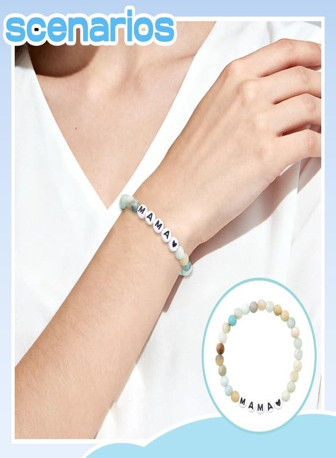Sisadodo Mama Birthday Christmas Gifts for Mom Mother Natural Stone Beaded Bracelets for Mommy Thank You Gifts for Mama from Daughter Son I Love You Gift for Mom Bracelets for Women - Image 3