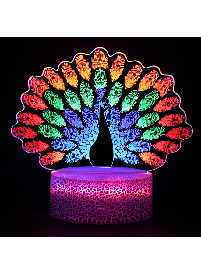 Bluejw Specialized E-commerce Animal Series 3D Night Light Colorful Touch Remote Control Desk Lamp Acrylic Bedside Atmosphere Lamp - Image 1