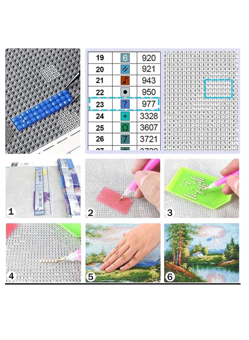 STRATEG DIY 5D Round Diamond Painting Craft Kits Multicolor - Image 4
