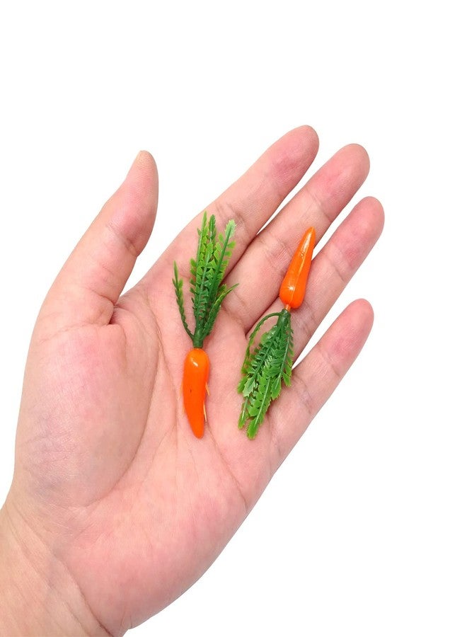 Honbay 60PCS Mini Plastic Artificial Carrots Ornament Fake Small Carrots Models Decorative Bunny Carrots Vegetable for DIY Crafts Easter Party Home Decor Photo Props - Image 5