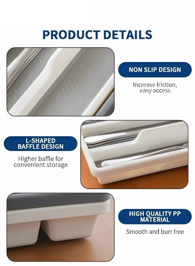 ميكسد صندوق تخزين أدوات المائدة لطاولة المطبخ الكلاسيكية - Image 5