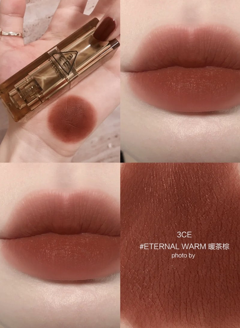 ثري سي إي 3CE أحمر شفاه مرطب وغير قابل للتلاشي
