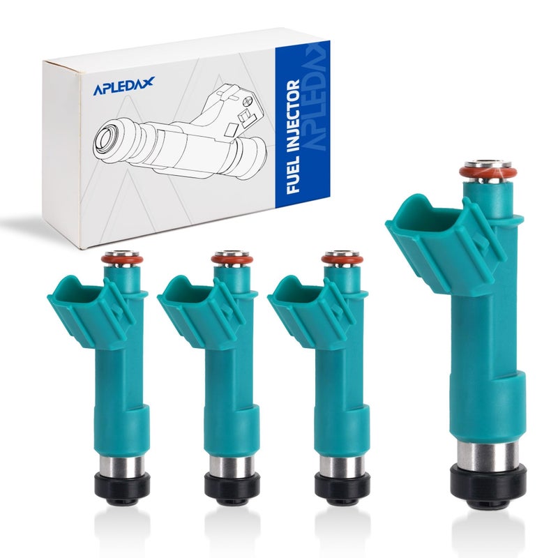 APLEDAX Fuel Injectors forToyotaCamry 20042009 Highlander 20062007 RAV4 Solara CorollaMatrix Scion tC 20052010 Scion xB 20082010 24L L4 Set of 4 232500H060