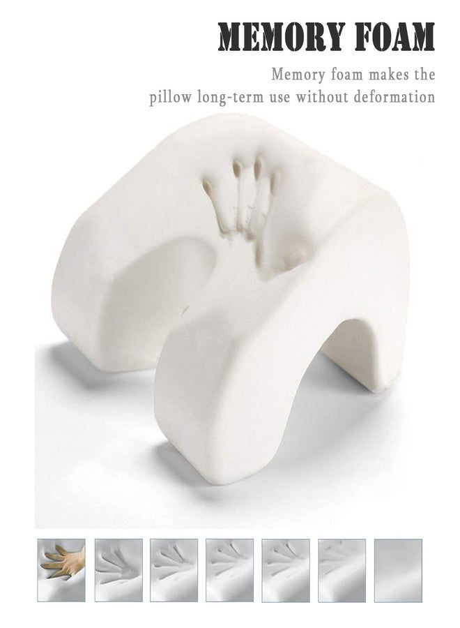 BIGANT Big Ant Travel Neck Pillow 100% Memory Foam Neck Pillow, Travel Pillow for Airplanes, Car, Camping, Office, School, Head Neck Pillow Soft Sleep Desk Nap Pillow with Breathable Cover (White) - Image 2