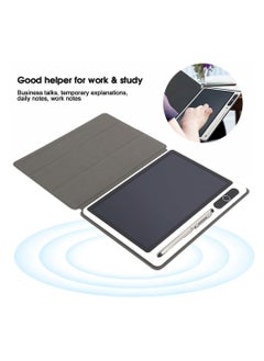 Generic LCD Writing Tablet, 10 Inch Colorful Kids Drawing Tablet, Electronic Writing Board Drawing Tablet with Faux Leather Case Handwriting Board for Work Study Daily Notes  - Image 3