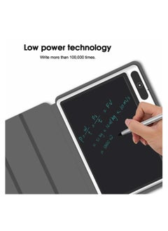 Generic LCD Writing Tablet, 10 Inch Colorful Kids Drawing Tablet, Electronic Writing Board Drawing Tablet with Faux Leather Case Handwriting Board for Work Study Daily Notes  - Image 4
