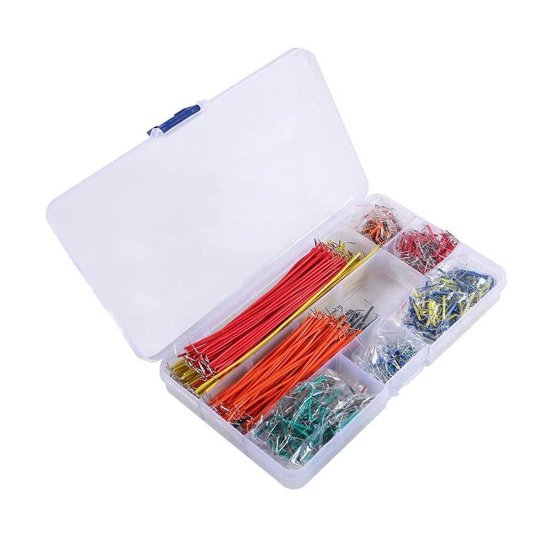 AEDIKO 840pcs Jumper Wire Kit 14 Values Breadboard Jumper Wires Kit 2-125mm Solderless Flexible Breadboard Connecting Line Cables - Image 1