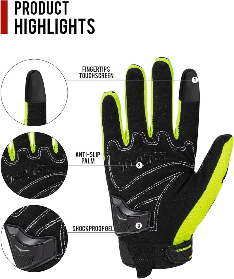 BORLENI Motorcycle Gloves for Men and Women - Image 2