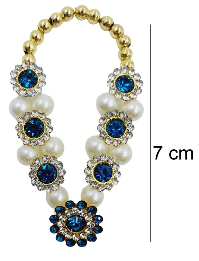 ARTISKRITI Small Multi Jarkan Mala for God Idol Murti Mala Garland Haar for God Idols, Statue, Figurines, 7 cm - Image 2