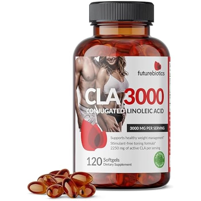 Futurebiotics CLA 3000 Extra High Potency - Non-Stimulating Conjugated Linoleic Acid, Non GMO, 120 Softgels - Image 3