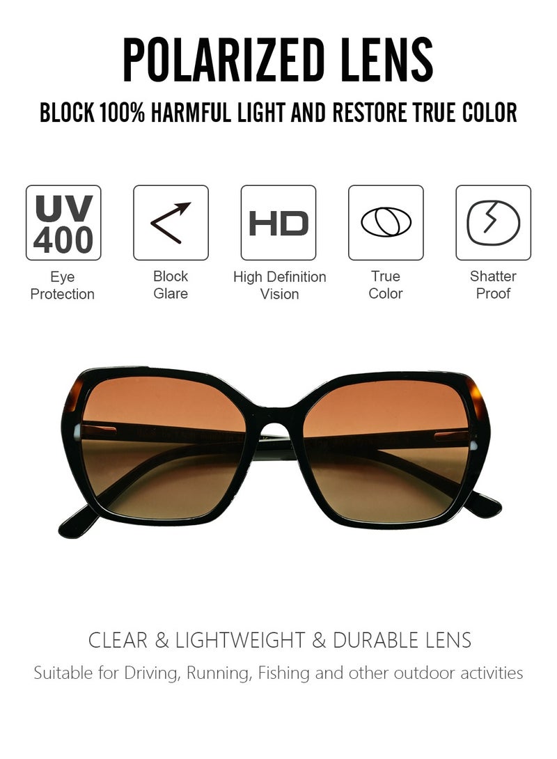 DLS Sunglasses for men and women - Oversized Acetate Frame with UV protacted lenses multipurpose use (S0014-C5) - Image 2