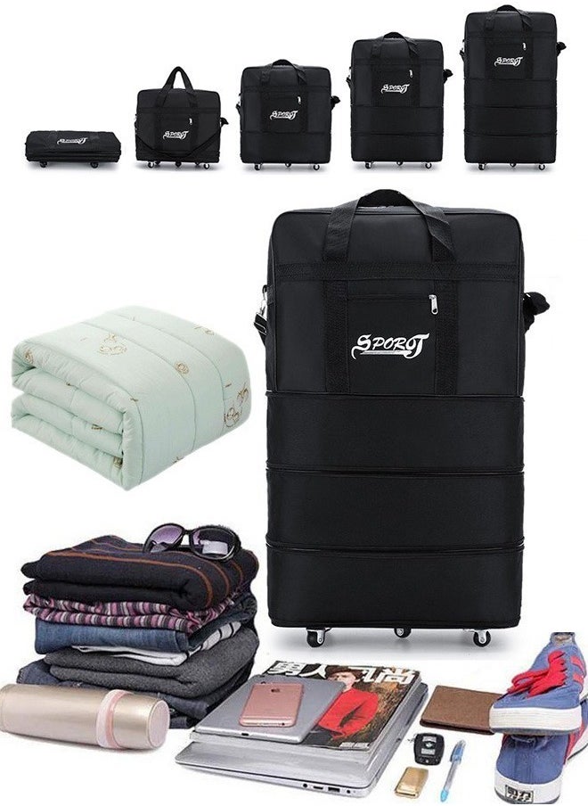 DUNISO - Expandable Foldable Luggage Bag Suitcase Collapsible Rolling Travel Luggage Bag Duffel Bag for Men and Women Lightweight Suitcases - Image 1