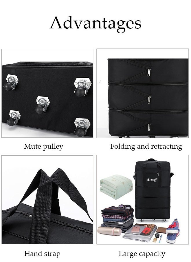 DUNISO - Expandable Foldable Luggage Bag Suitcase Collapsible Rolling Travel Luggage Bag Duffel Bag for Men and Women Lightweight Suitcases - Image 1