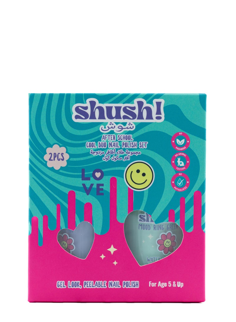 Shush! After School Cool Duo Nail Polish Set (2‑Colours) – Age 5+ - Image 1