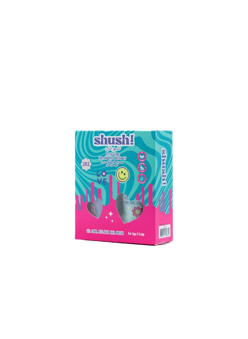 Shush! After School Cool Duo Nail Polish Set (2‑Colours) – Age 5+ - Image 3