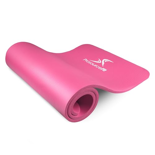 ProsourceFit Extra Thick Yoga and Pilates Mat ½” (13mm), 71-inch Long High Density Exercise Mat with Comfort Foam and Carrying Strap - Image 1