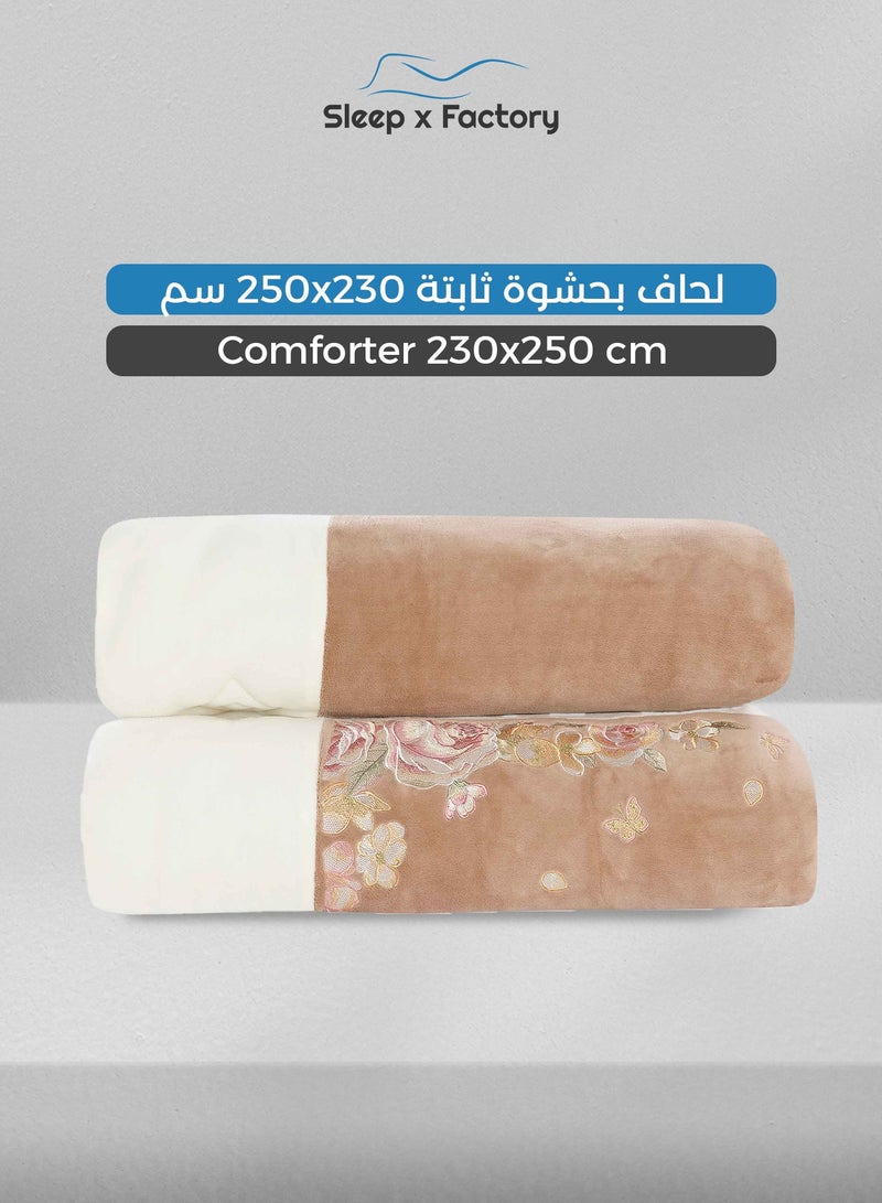 سليب × فاكتوري طقم مفرش شتوي مخمل مزخرف 6 قطع – مقاس كينج - Image 5