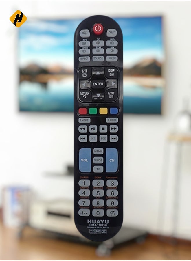 Huayu Universal Remote Control For All LCD/LED TV Black - Image 1