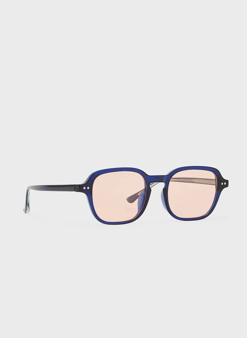 Seventy Five Polarized Lens Square Sunglasses