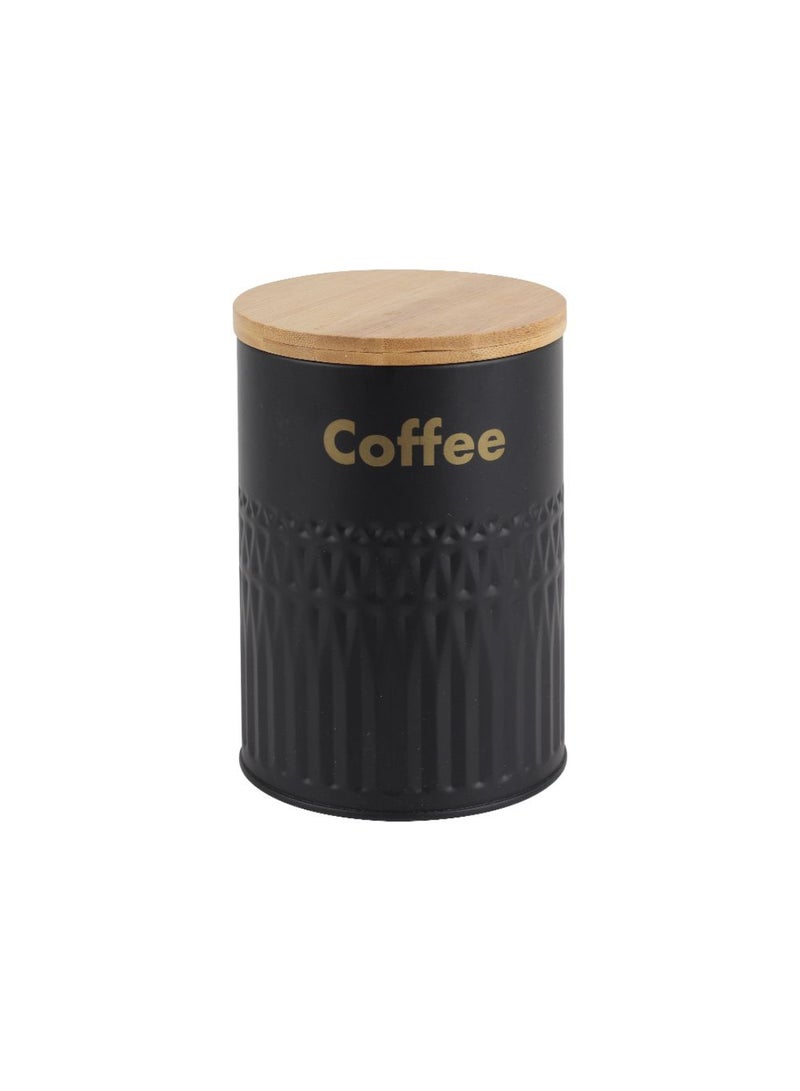 DANUBE HOME Astra 3-Piece Metal Storage Jar Set with Bamboo Lid – Stylish and Durable Kitchen Containers, Airtight Metal Jars for Pantry, Spice, Coffee Storage, Eco-Friendly Design -1200ml - Image 4