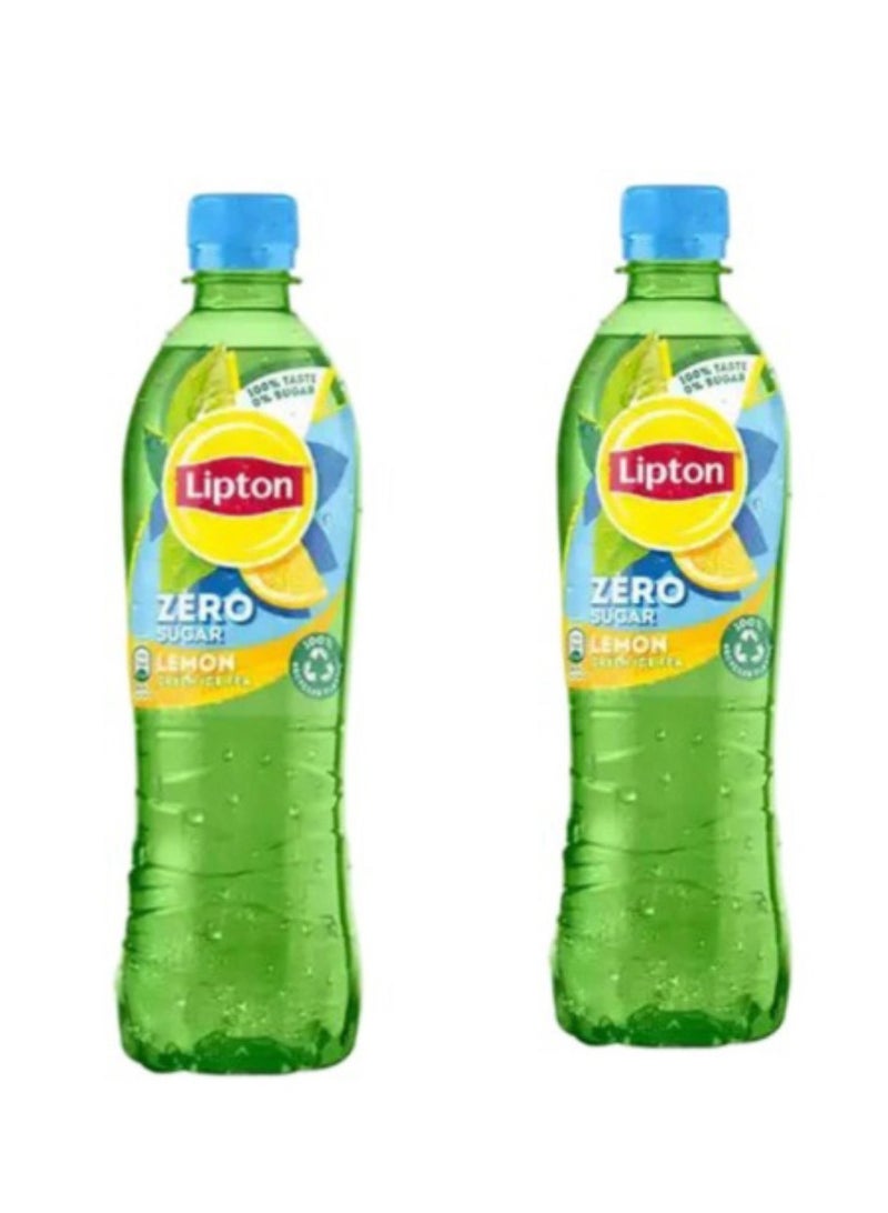 ليبتون مشروب شاي ليبتون الأخضر بالليمون ٥٠٠ مل × ٢