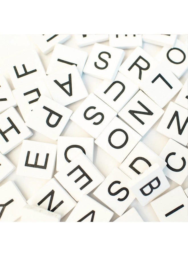 Stiles 100 Pieces Magnetic Letter Tiles Wood Letters For Board Games Spelling Crafts Or Classrooms White - Image 5