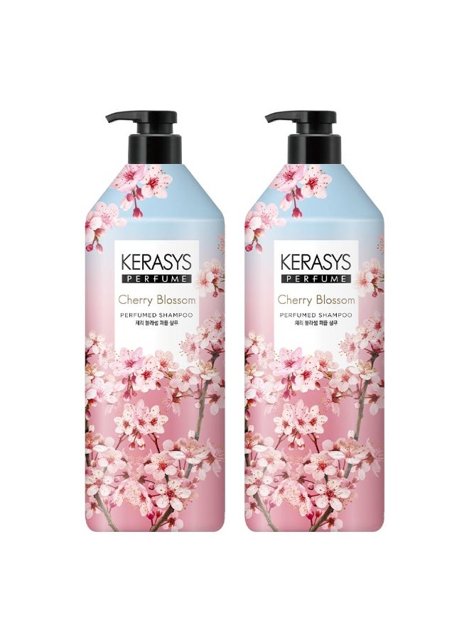 Kerasys Kerasys CHERRY BLOSSOM Perfumed 33.8 fl oz / 1L (Shampoo, 2-Pack)  - Image 1