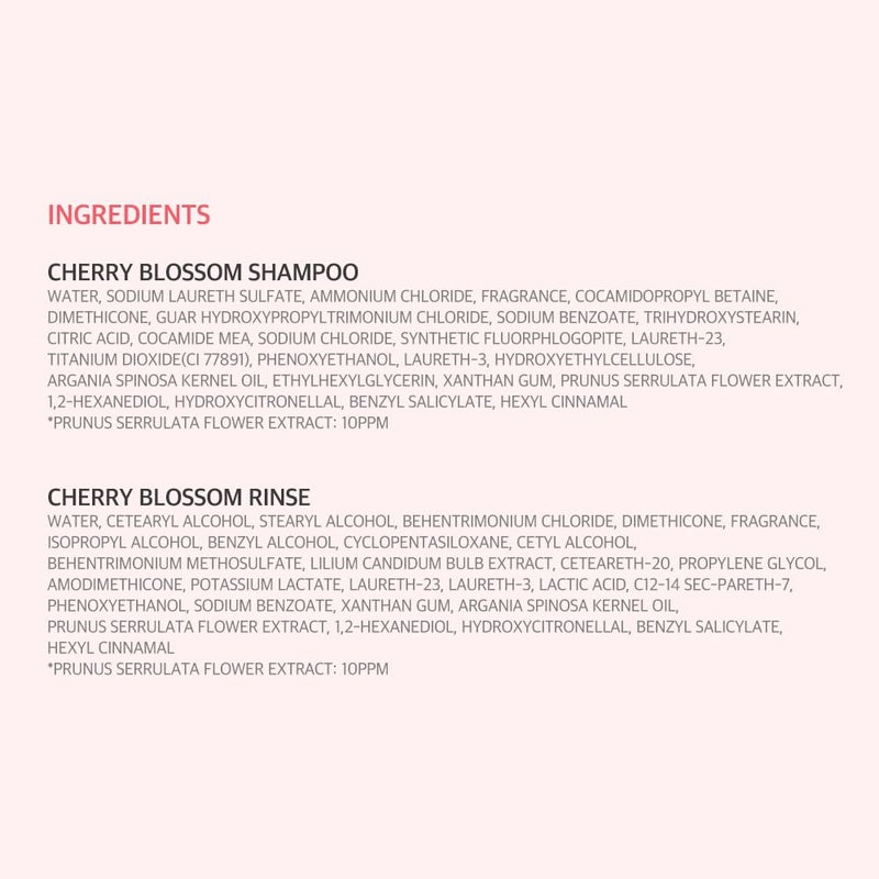 Kerasys CHERRY BLOSSOM Perfumed 33.8 fl oz / 1L (Shampoo, 2-Pack) - Image 4